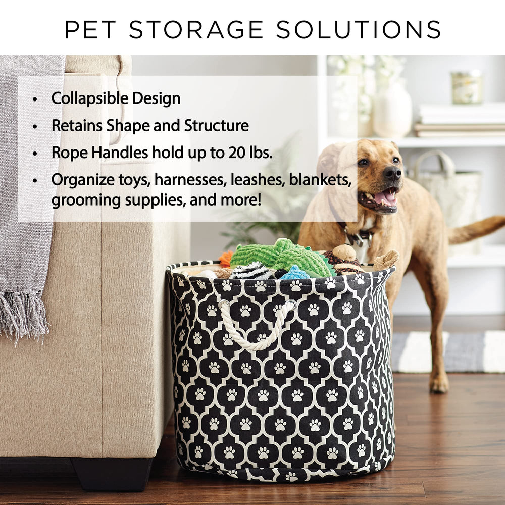 Bone Dry Paw and Bone Print Rose decorative storage fits any room