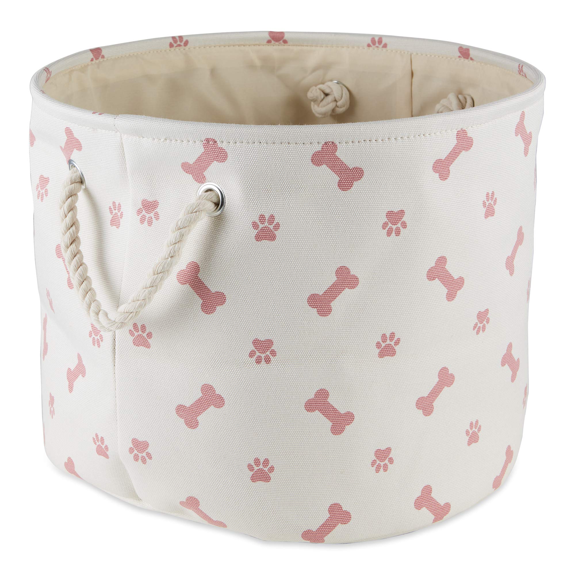 Bone Dry Paw and Bone Print Rose bin front view for organized space