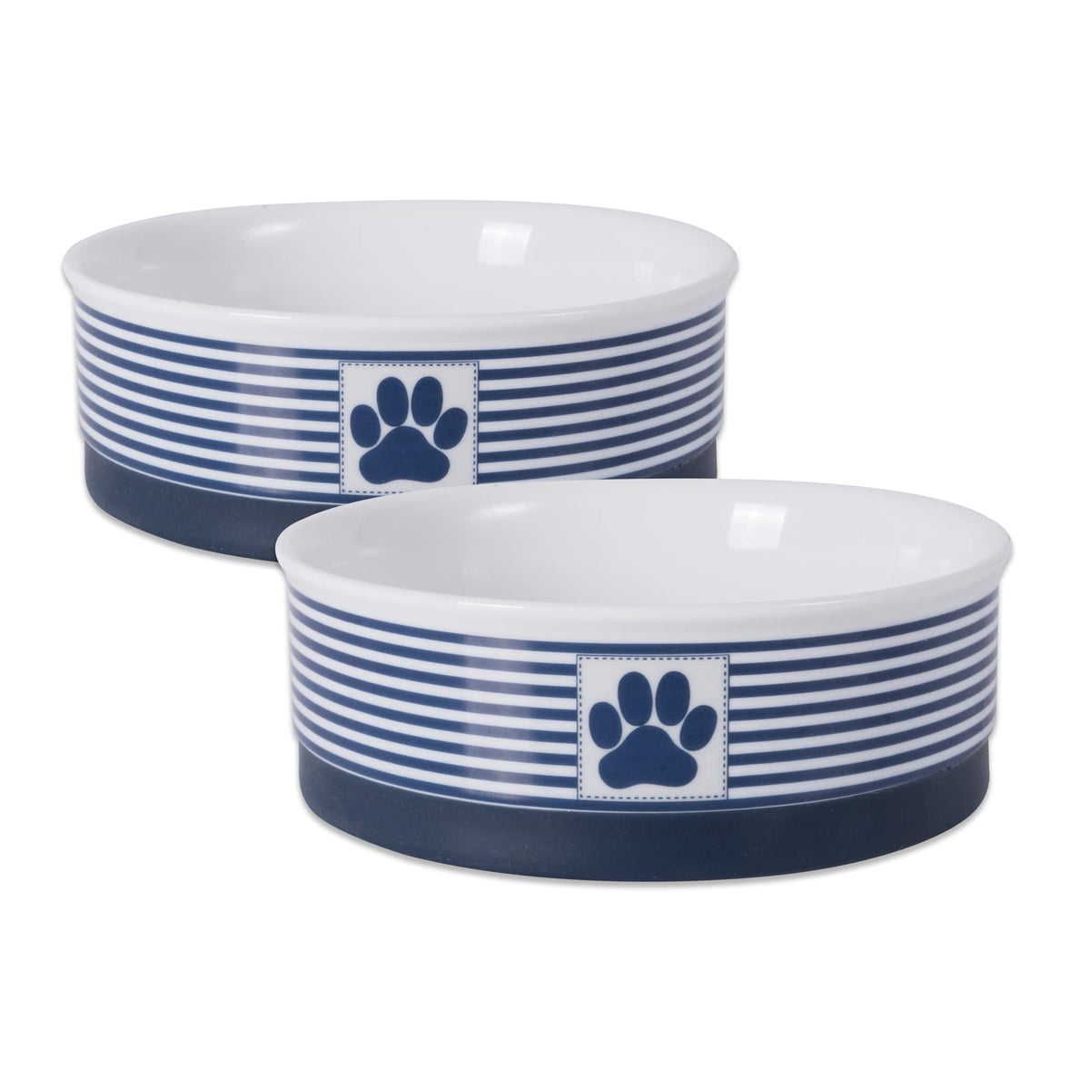Bone Dry Paw & Patch ceramic pet bowls with non-slip base for mess-free meals.