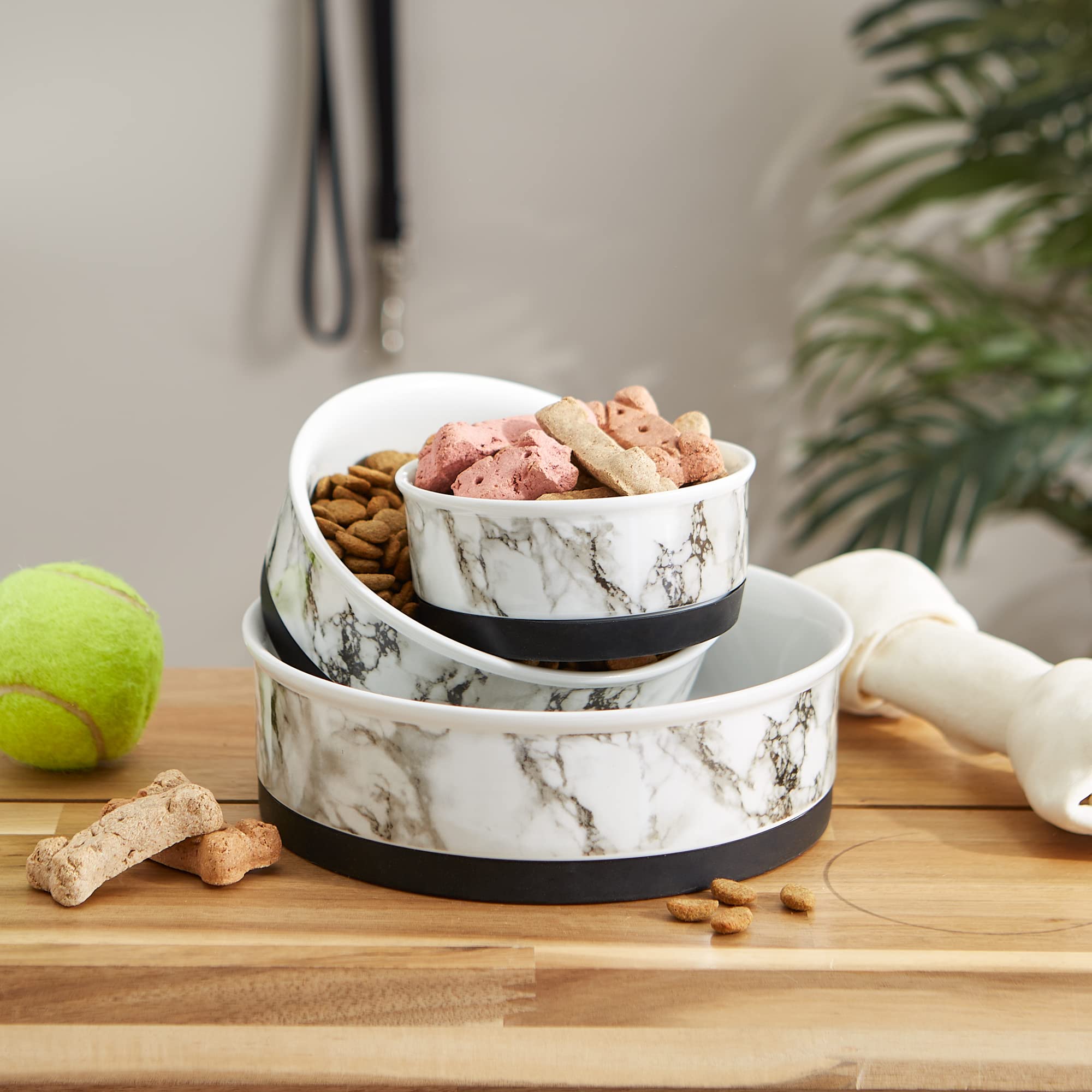Bone Dry compact two-pack helps organize pet feeding space