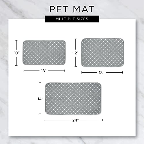 Bone Dry 14x24 pet mat showcases durable, absorbent microfiber design.
