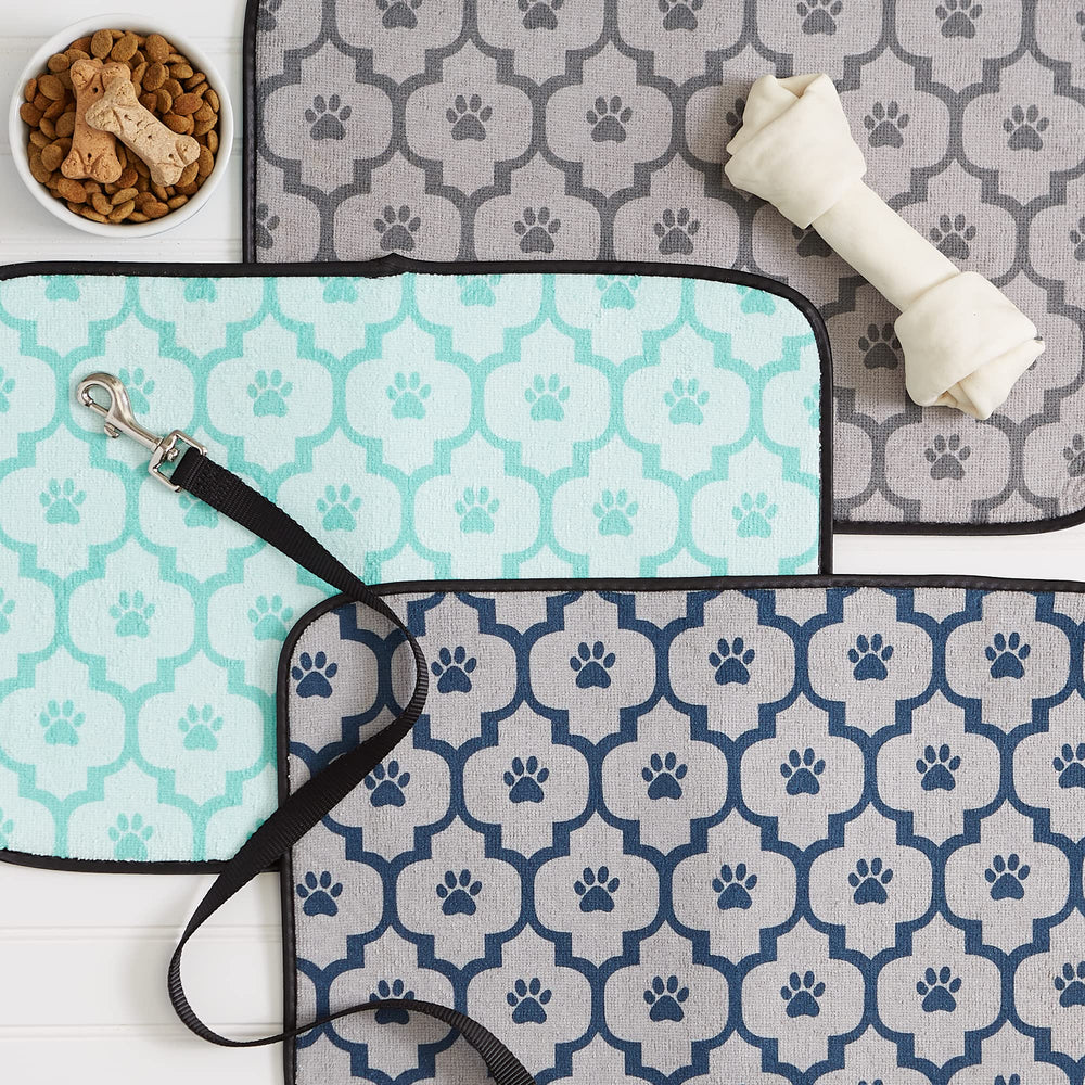 Bone Dry mat in kitchen demonstrates spill protection during meals.