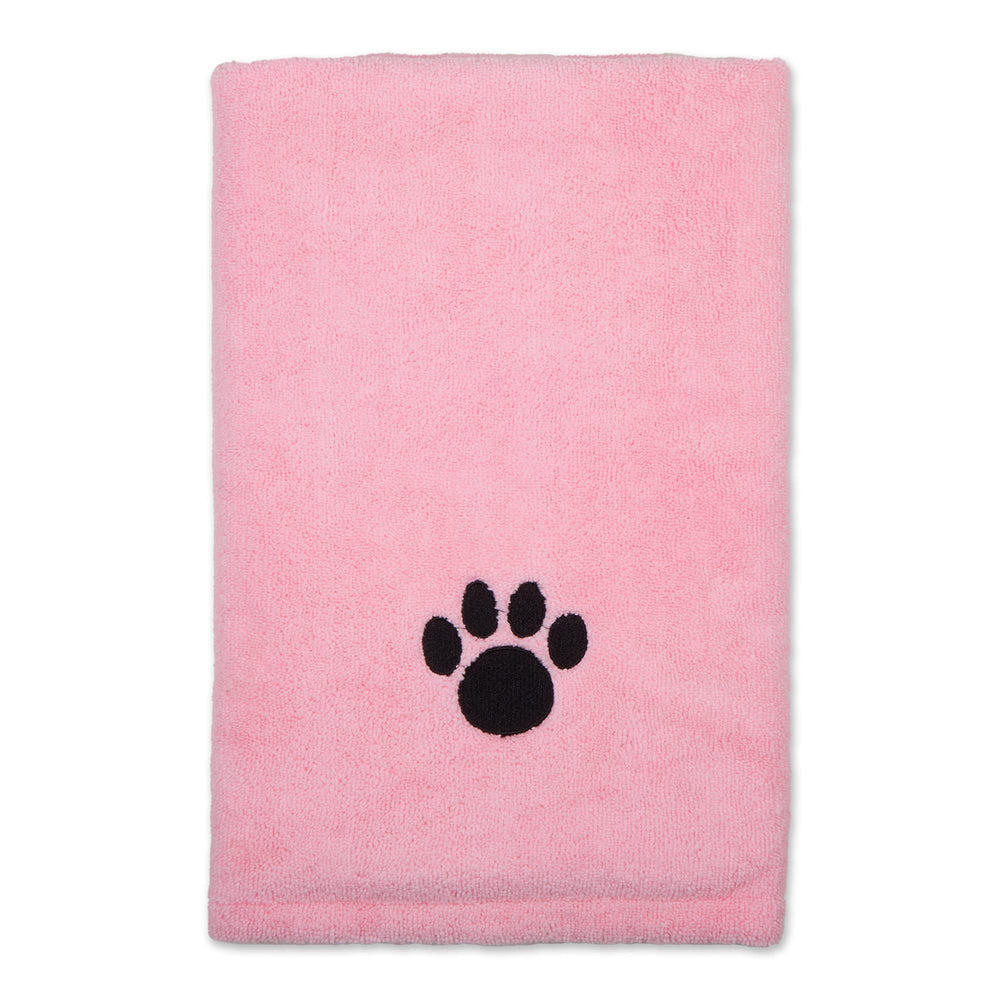 Bone Dry Pet Towel 41x23.5 absorbent microfiber closeup highlights fast drying after bath.