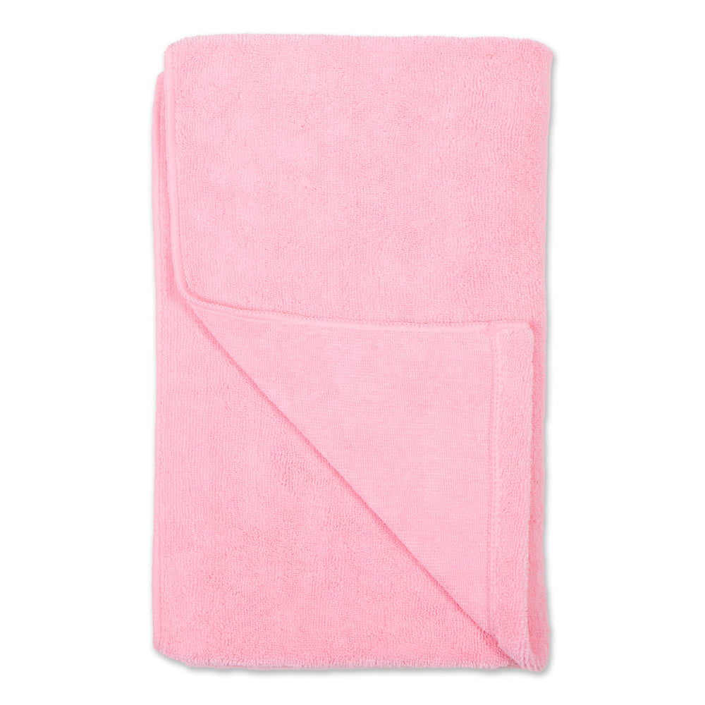 Bone Dry Pet Towel drying a dog closeup shows large size for versatile drying.