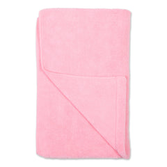 Bone Dry Pet Towel drying a dog closeup shows large size for versatile drying.