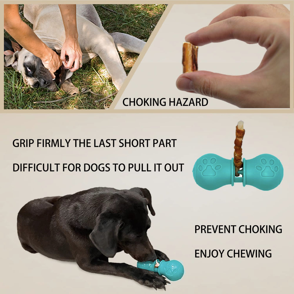 Bonivet bully stick holder adjustable void close-up demonstrates simple grip adjustment for secure chews
