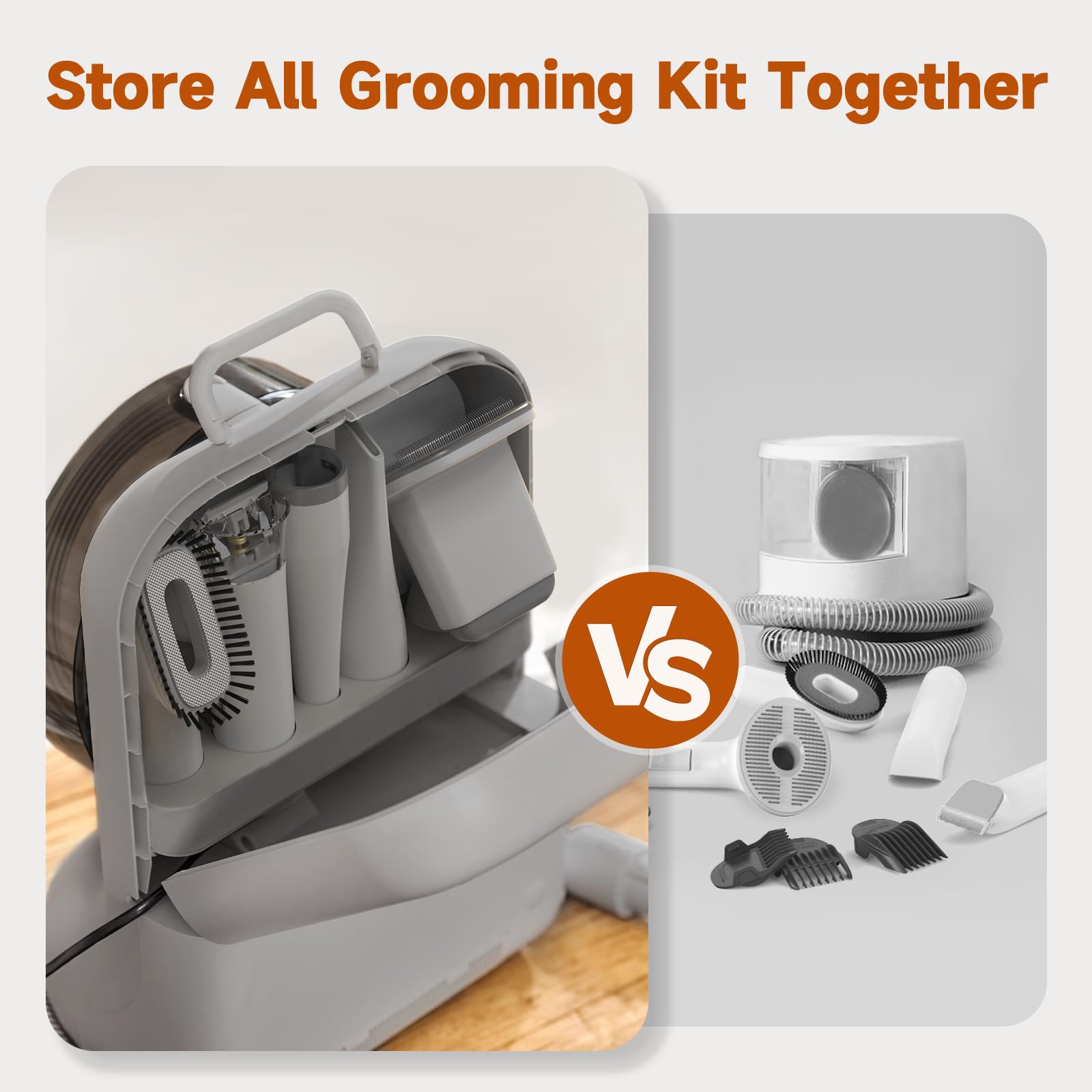 BONJELA blow dry nozzle enables quick fur drying after grooming.