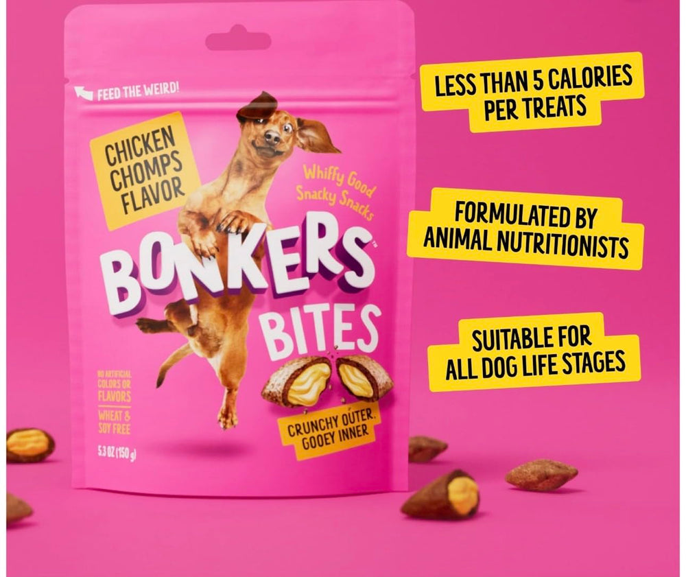 Bonkers Bites resealable bag preserves freshness for on the go