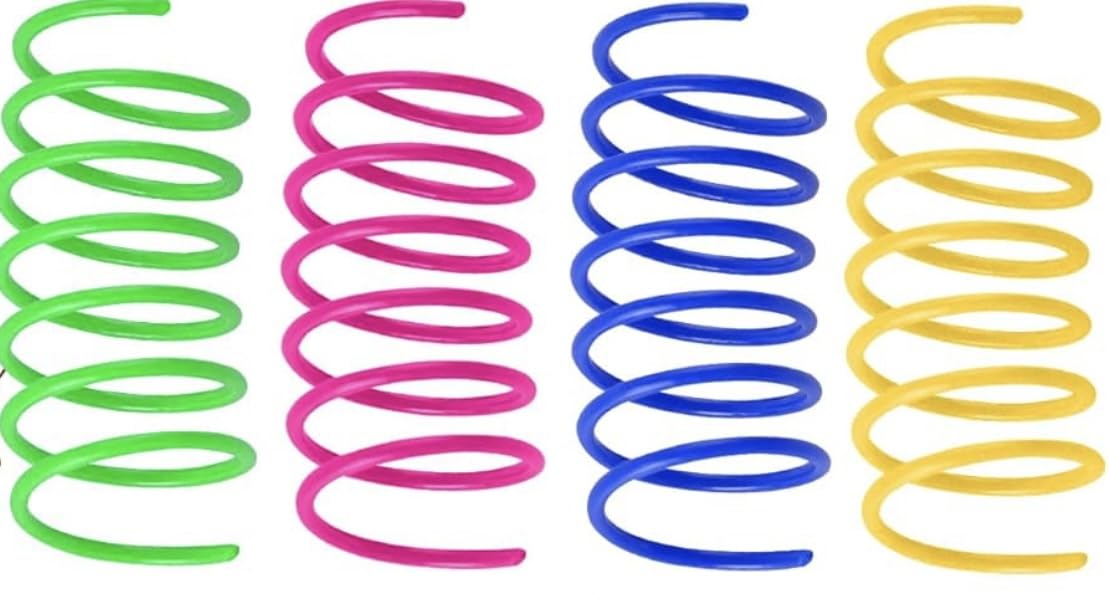 Bonkers Purr Pops cat spring toys set demonstrates interactive play and enrichment.