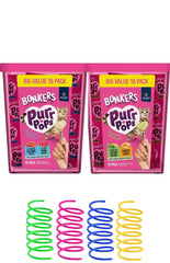Bonkers Purrpops salmon-tuna freeze-dried heart-shaped treats for tasty rewards