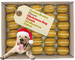 Bonne et Filou creme brulee cupcakes 40-count box front — birthday gift for dogs.