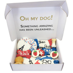 Bonne et Filou packaging close-up featuring French patisserie-inspired luxury.