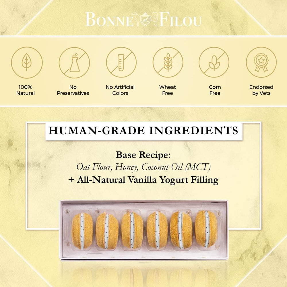 Bonne et Filou human-grade ingredients label highlights premium nutrition