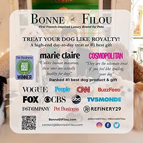 Bonne et Filou small-dog serving ready treats — easy to portion for small dogs