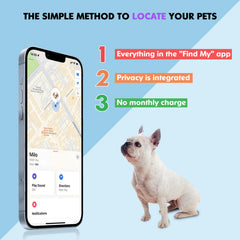 BONSO FindMy integration visual with iOS map for effortless lost-pet rescue