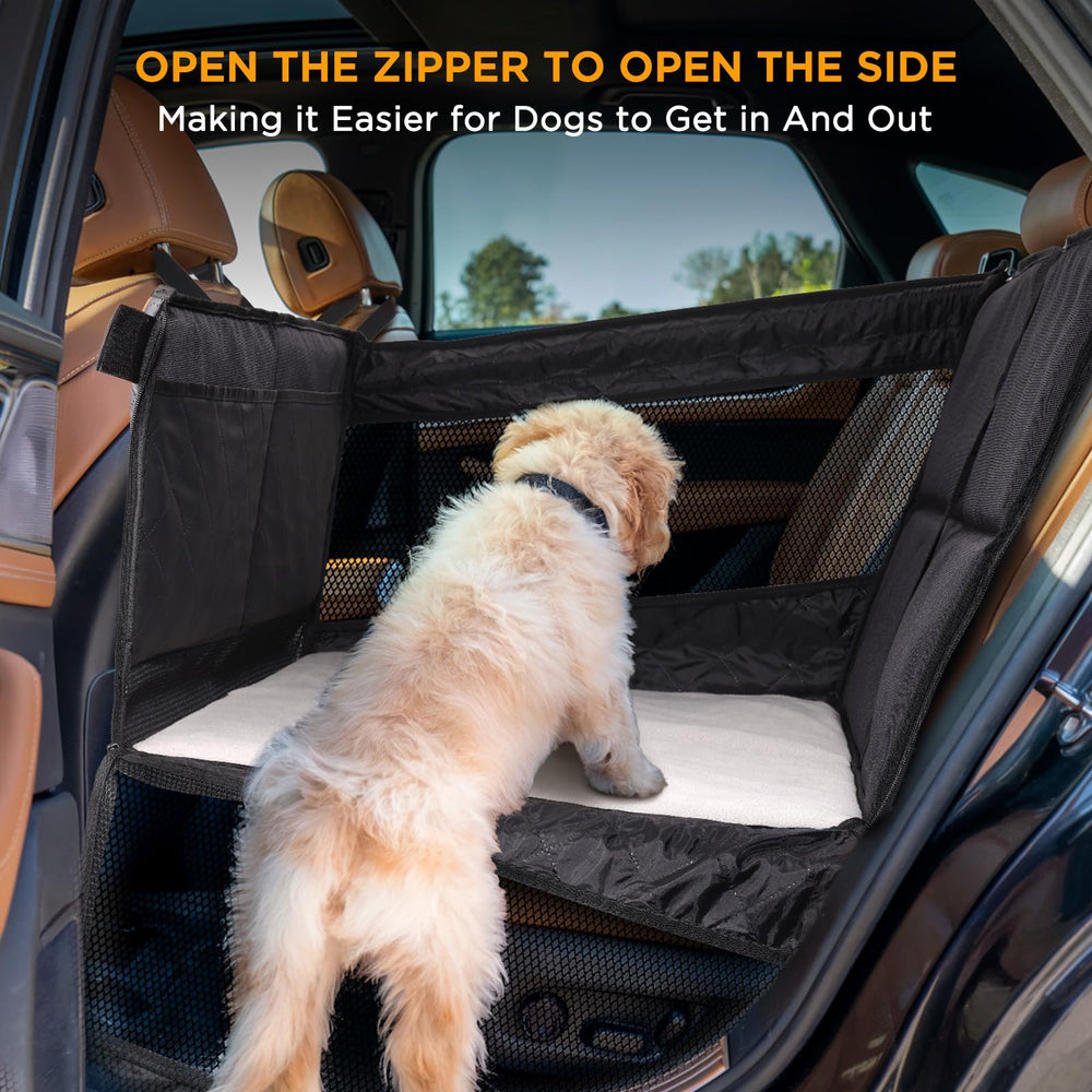 BONTHEE back seat extender non-slip-backing keeps the surface stable in sudden stops.