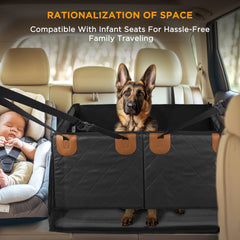 BONTHEE back seat extender waterproof-cover protects seats and makes cleaning easier during trips.