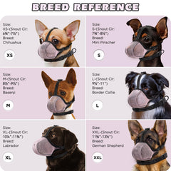 BONTHEE dog muzzle reflective edges enhance night visibility for safety