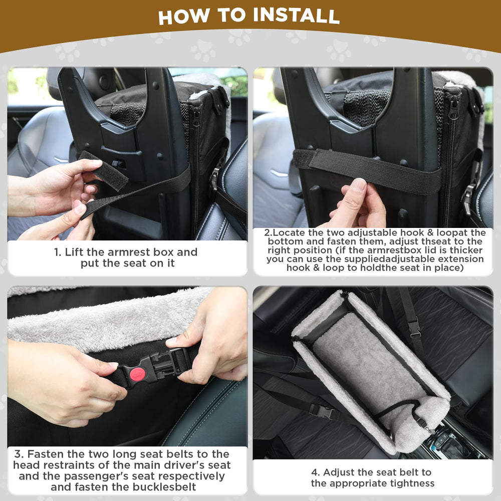 BONTHEE size guide highlights correct center-console fit for various cars.