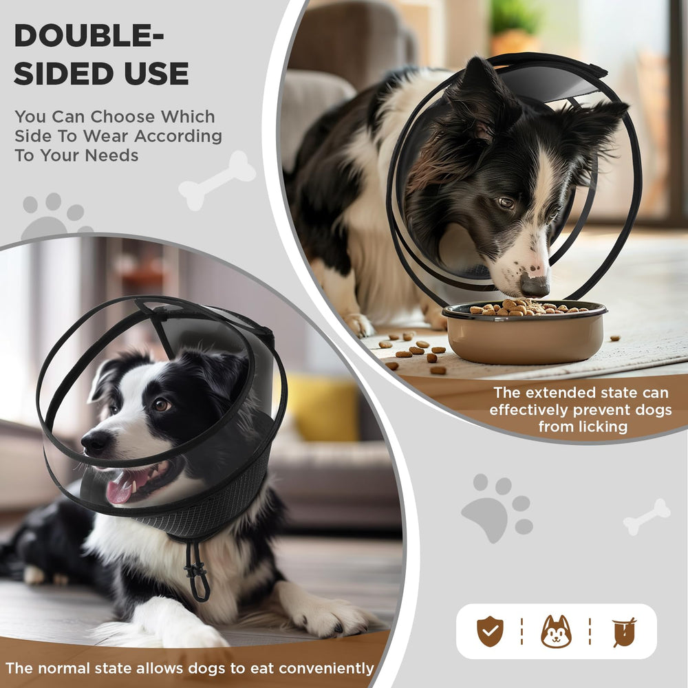 Bonthee soft dog cone neck-padding delivers gentle support for extended wear.