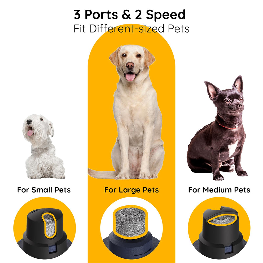 Bonve Pet Nail Grinder ergonomic grip for comfortable, controlled grooming.