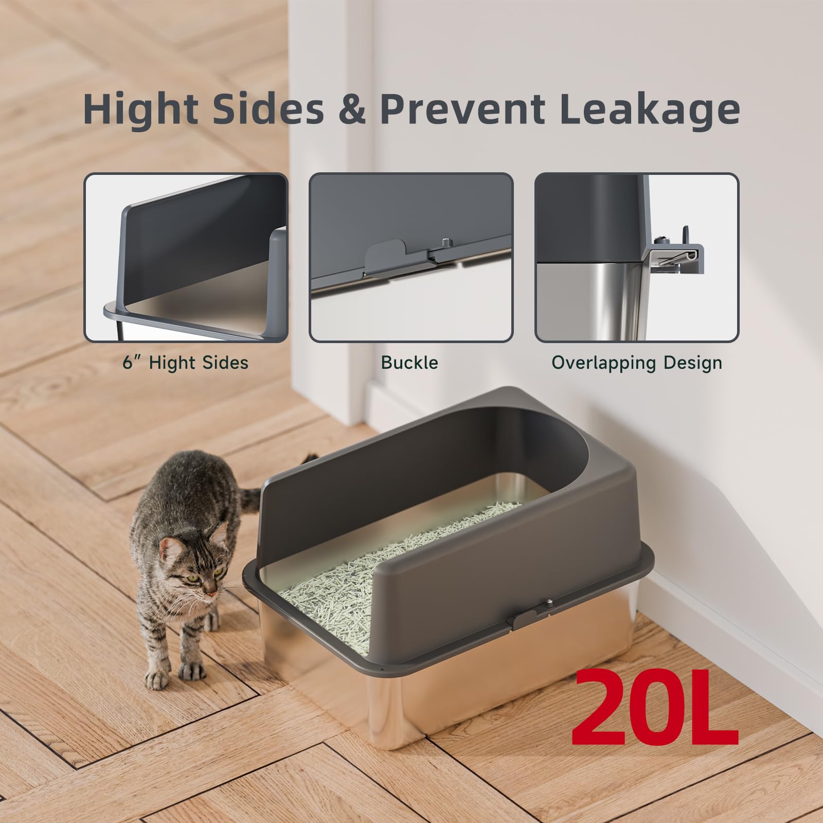 Booche odor-free design helps maintain a fresher home environment between scoops.