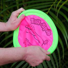 Booda durable frisbee dog toy that flies and endures outdoor use.