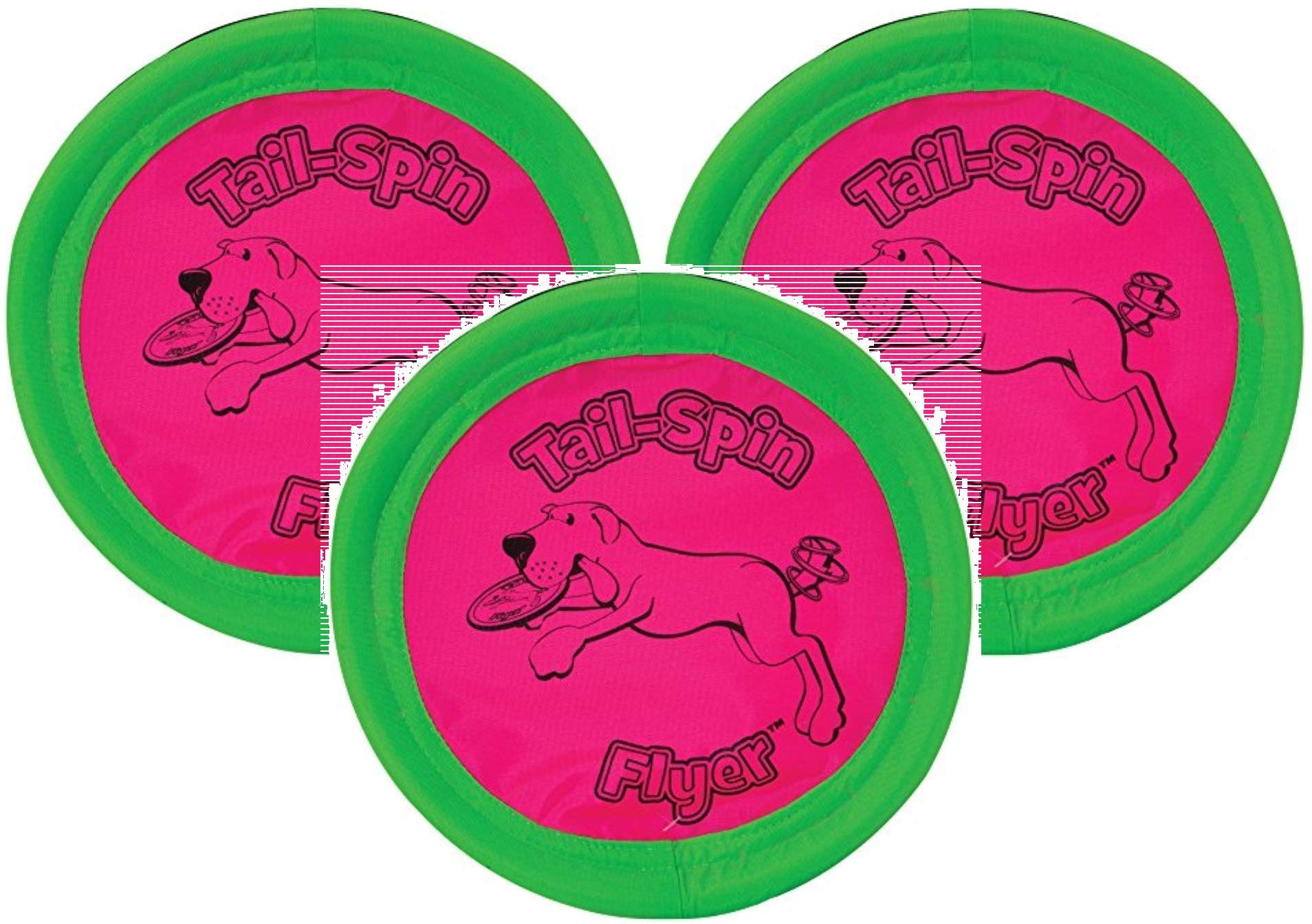 Booda Tail-Spin Flyer 7-inch dog toy ready for fetch and water play