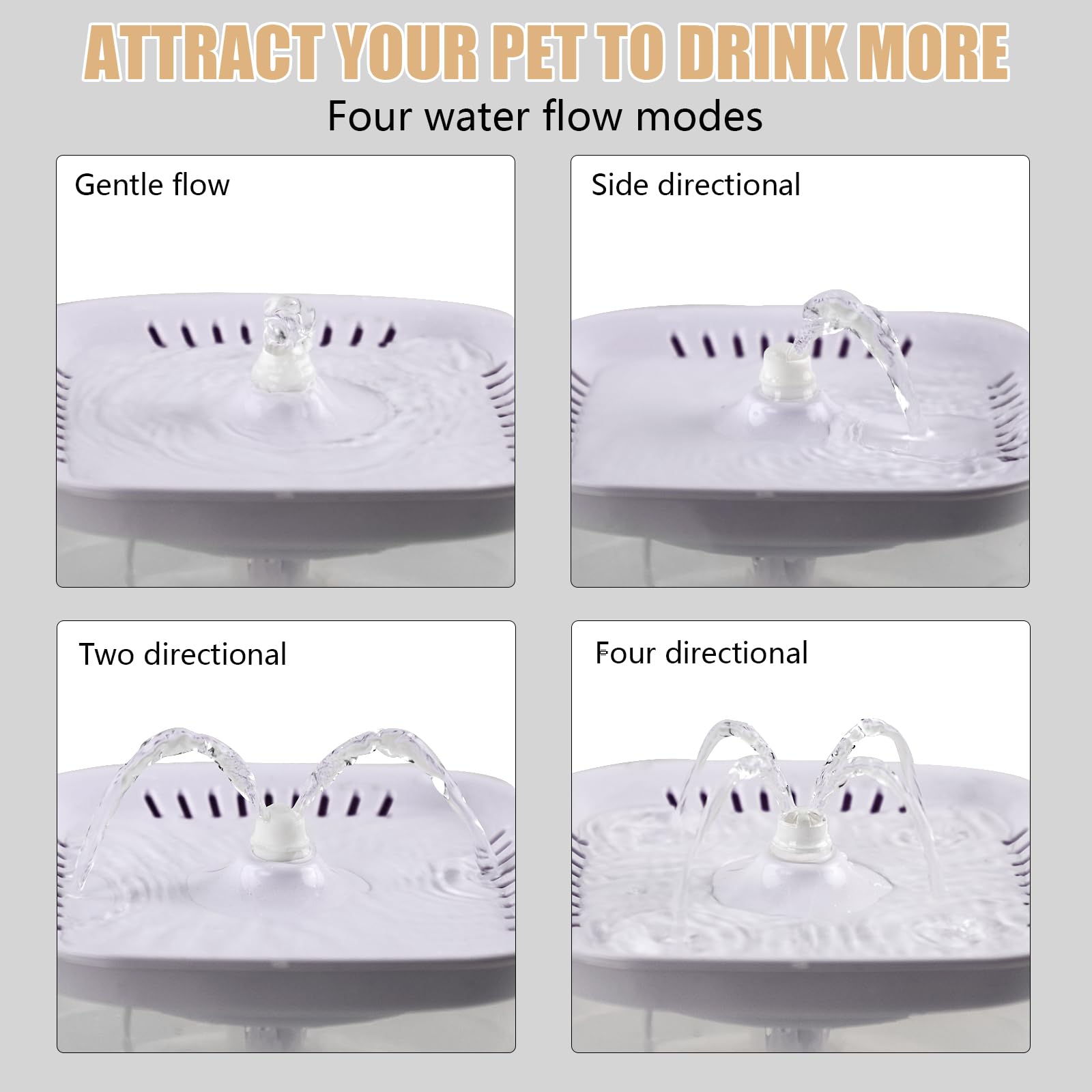 BOODIDI cat fountain ultra-quiet-pump for peaceful homes