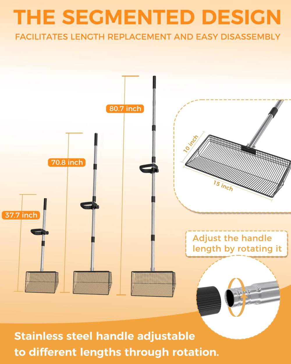 Boostool stainless-steel scoop delivers durable, rust-resistant performance