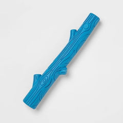 Boots &amp; Barkley long rubber stick blue crinkle sounds enhance tug and throw games
