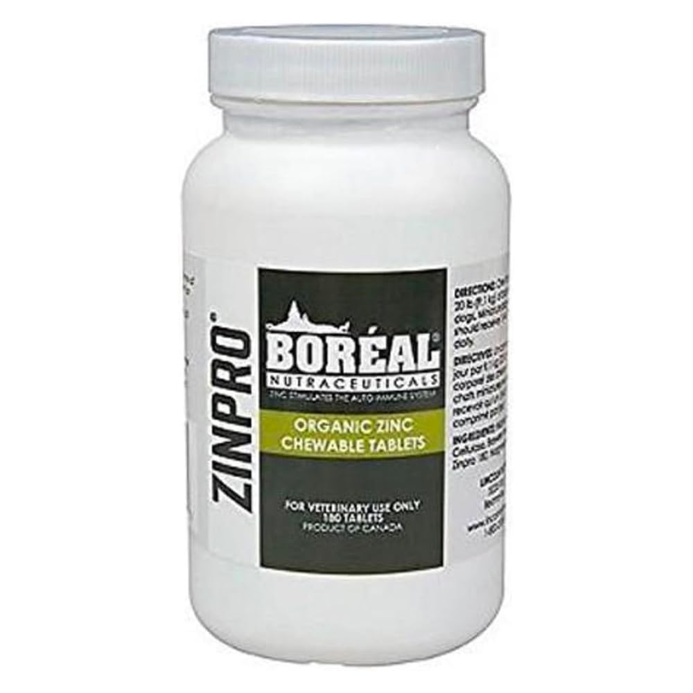 Zinpro Organic Zinc chewable tablets for dogs and cats shown as a tasty daily supplement