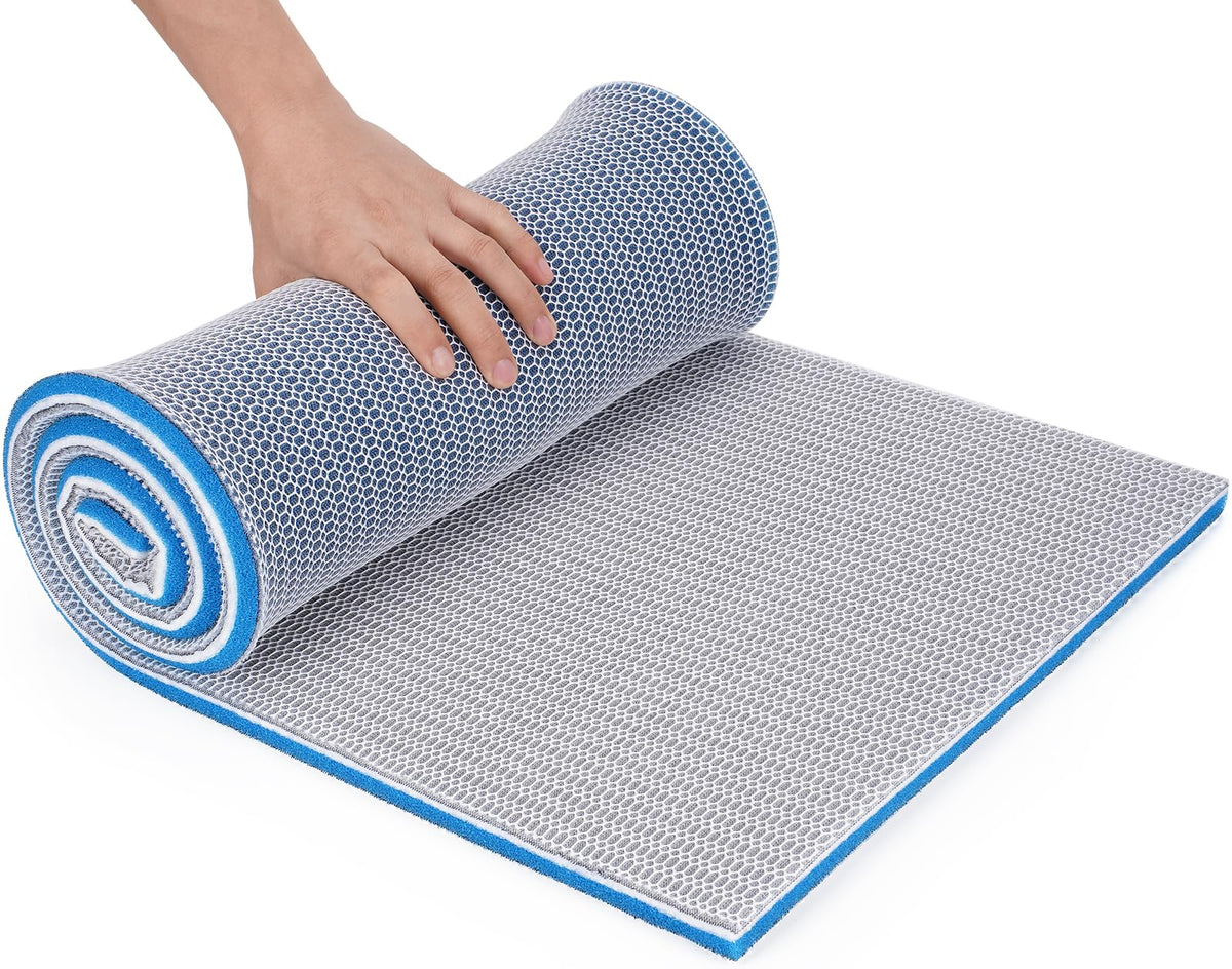 Borlech Aquarium Filter Media Sponge Pad closeup highlighting multiple layers for clearer water