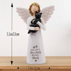 BORLESTA resin cat memorial sculpture as a heartfelt centerpiece.