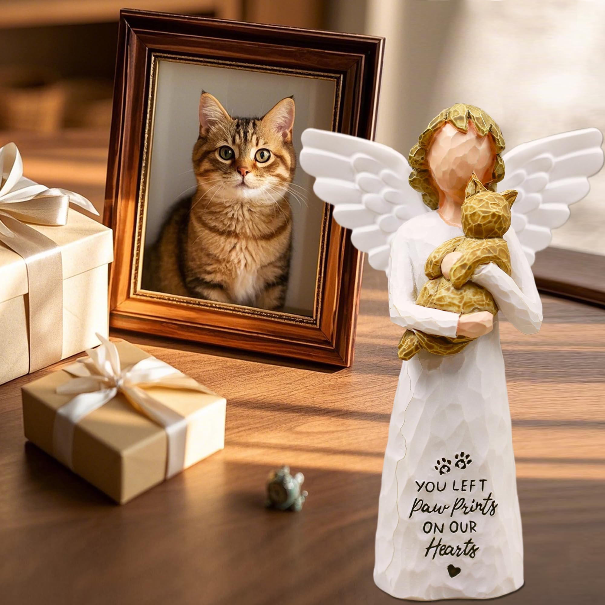 BORLESTA cat remembrance gift brown palette for sympathy and memory
