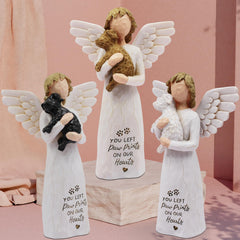 BORLESTA dog memorial angel figurine desk-display presents gentle remembrance in a lasting home accent