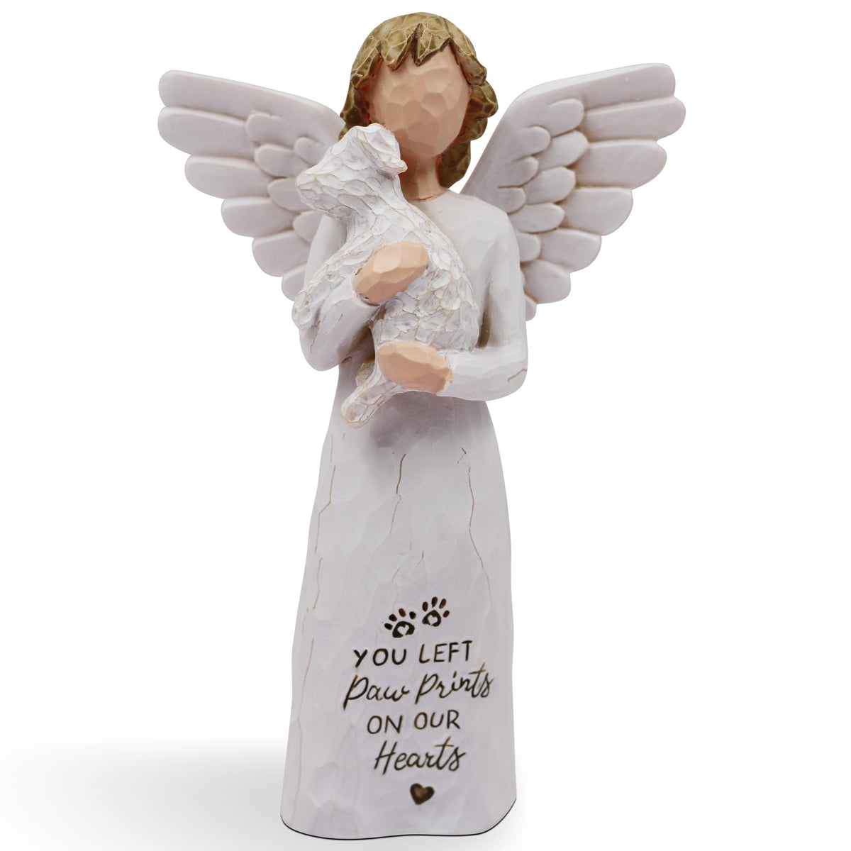Borlesta dog-memorial-angel-figurine-white offers a comforting keepsake for pet remembrance