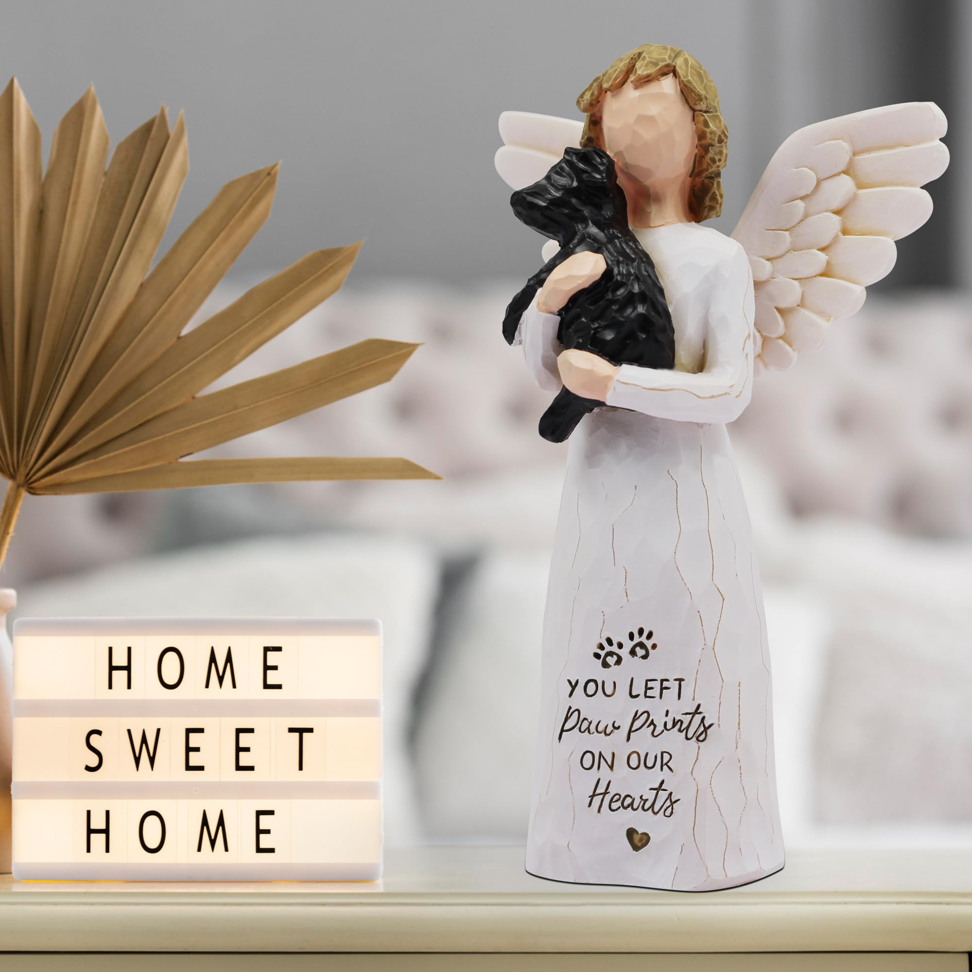 BORLESTA dog memorial decor on a shelf highlighting loving remembrance.