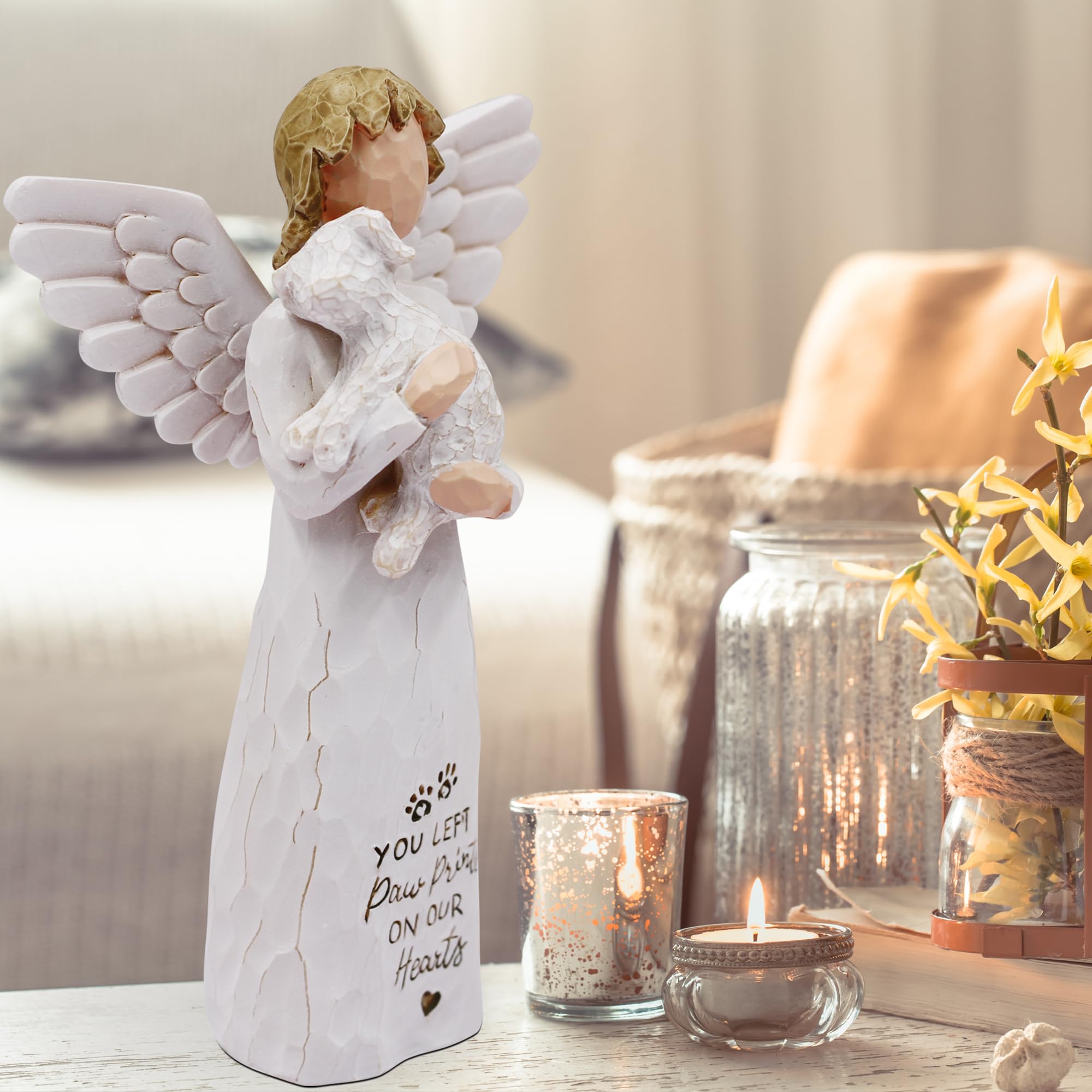 Borlesta pet-loss-gift-angel-figurine provides a tangible tribute for dog lovers
