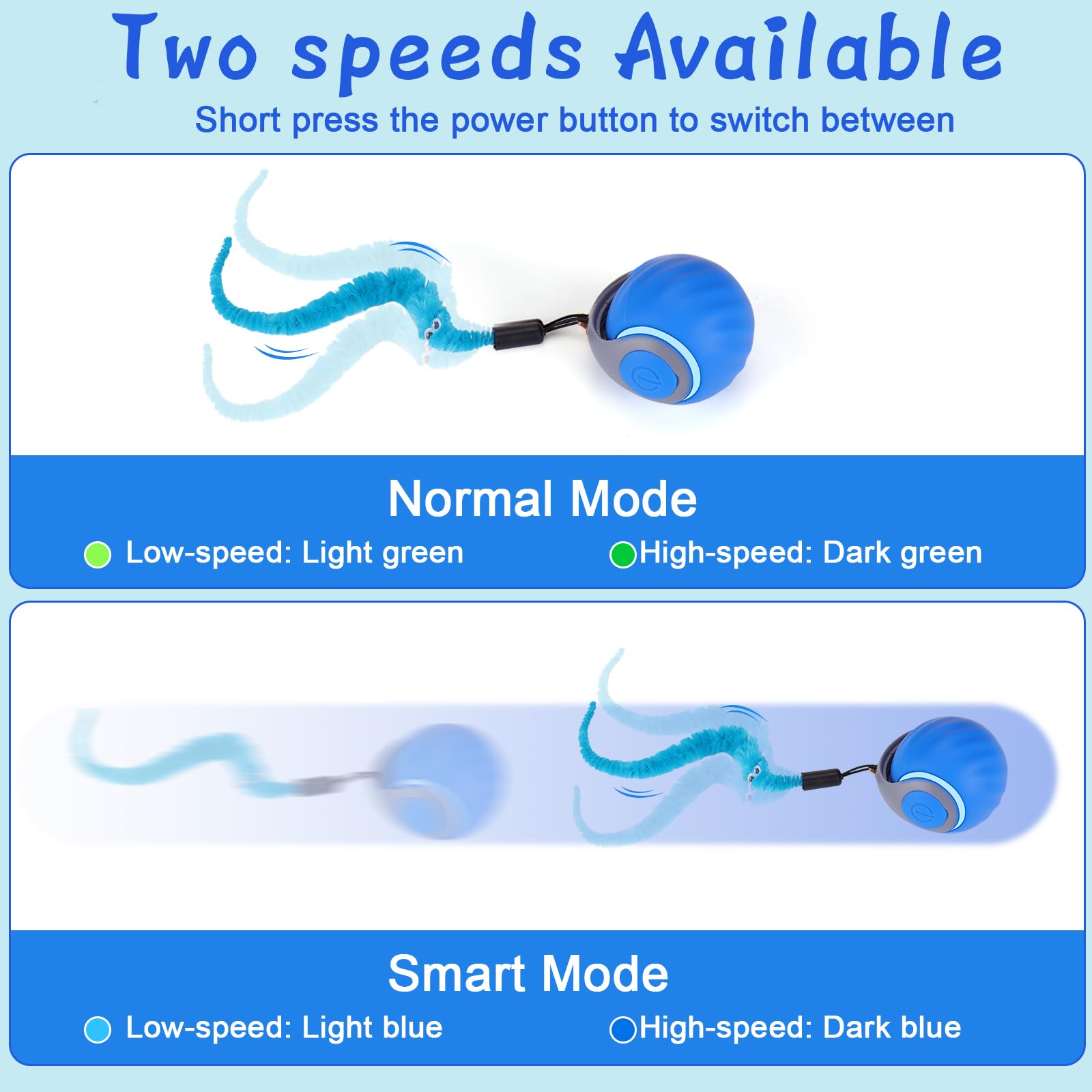 BABORUI dual speed switch for fast or slow chasing