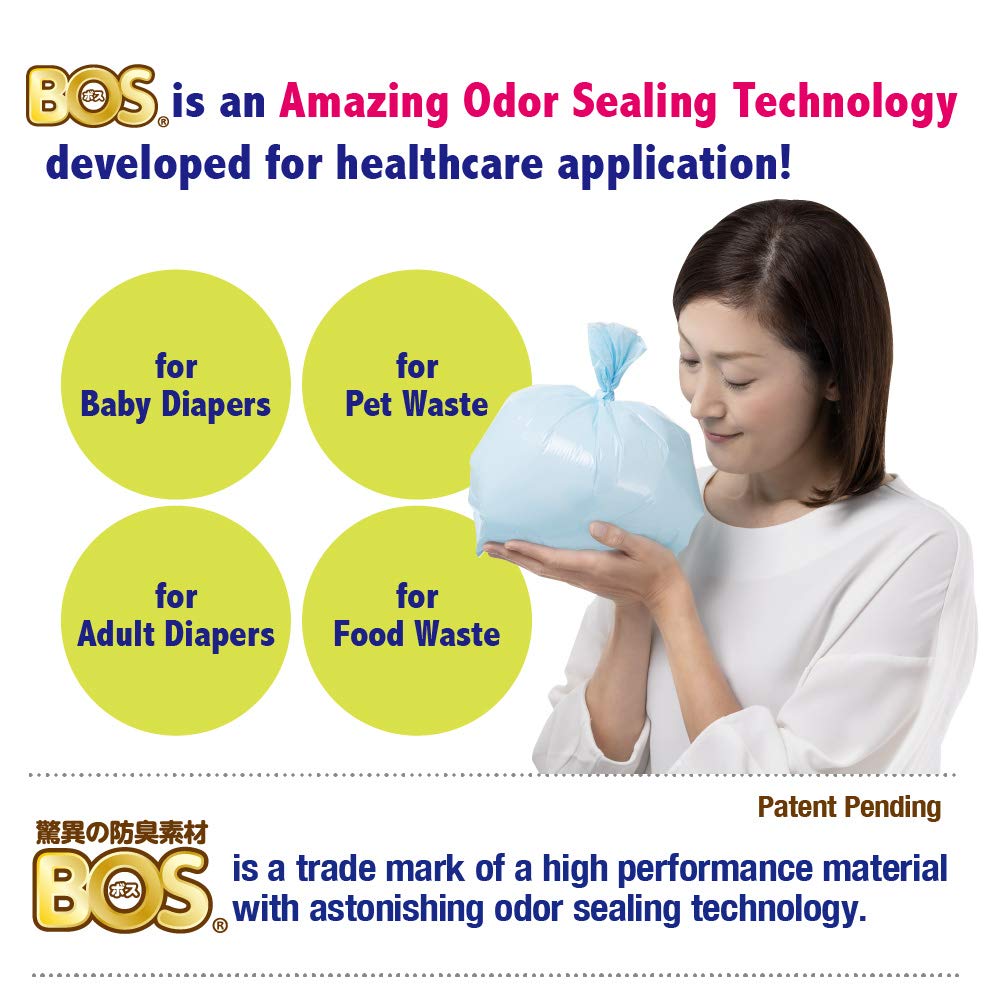 Compact BOS box with bags dispensed for quick one-at-a-time access
