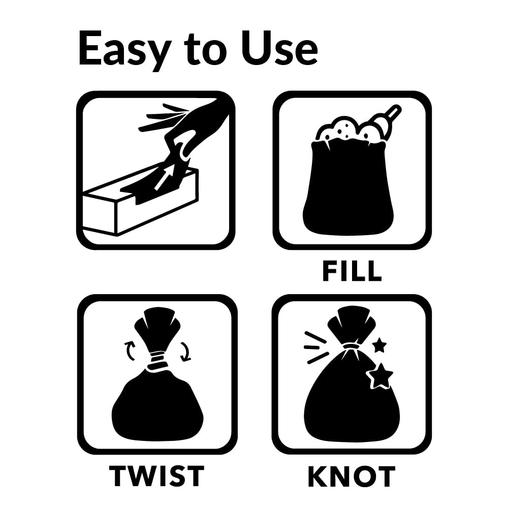 BOS amazing odor sealing bags tie closure use for secure disposal