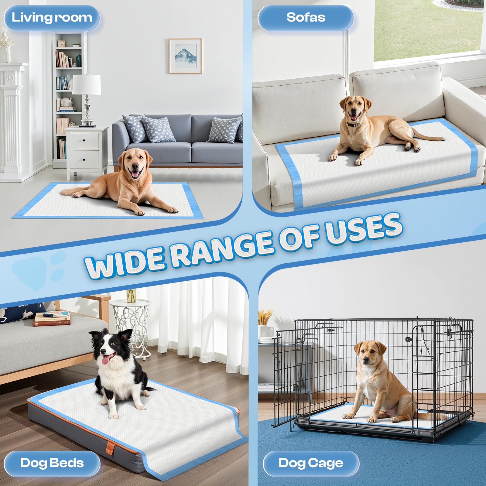 Boscute tear-resistant jumbo pad ideal for chewers and restless pets
