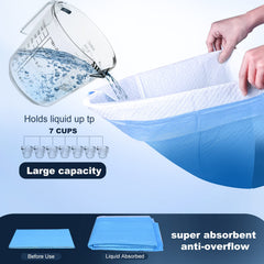 Boscute XXL Thicken leak-proof PE film back prevents leaks on floors and carpets.