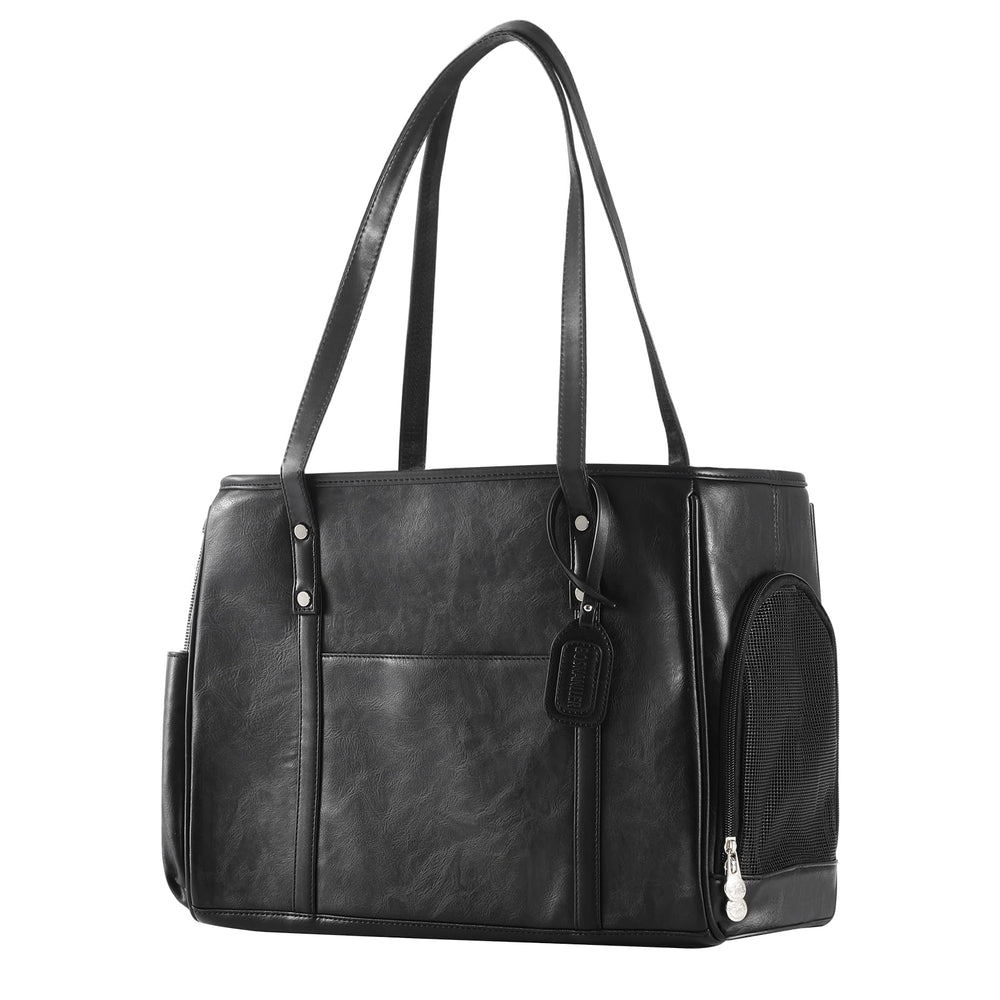 Bosnanller Airline-Approved Soft-Sided Tote fits under-seat for convenient trips.