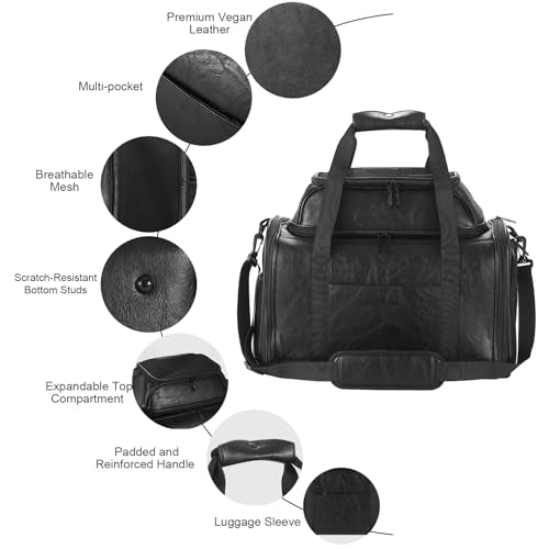 Bosnanller carrier with luggage sleeve for hands-free airport travel.