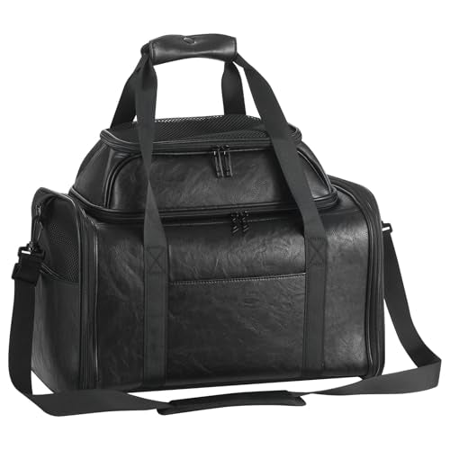 Bosnanller expandable top carrier for pets up to 15 lbs during travel.