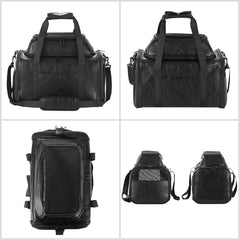 Bosnanller carrier with side pockets, convenient storage for essentials.