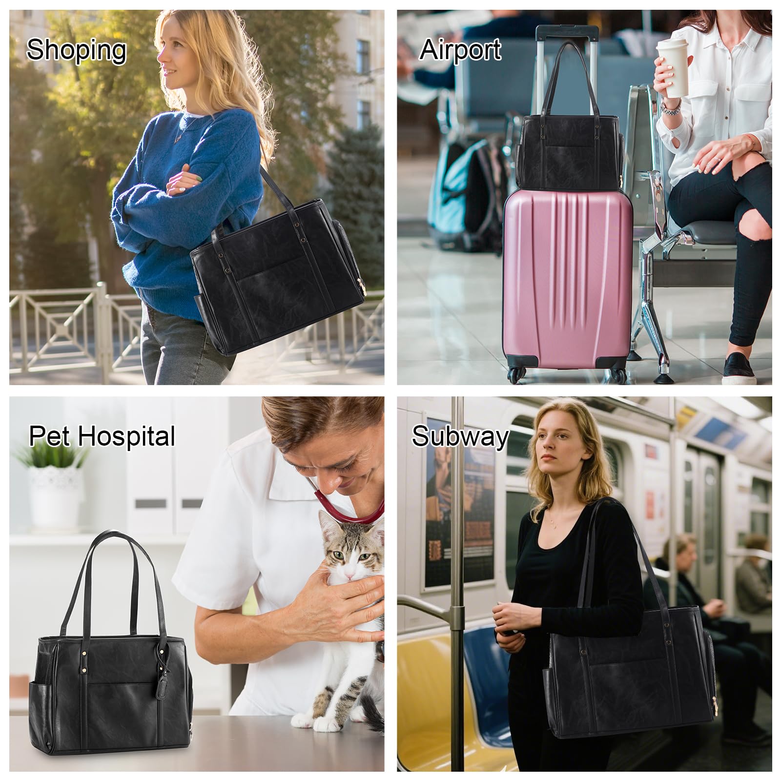 Bosnanller Sleek Travel Carrier blends fashion with practical pockets for essentials.