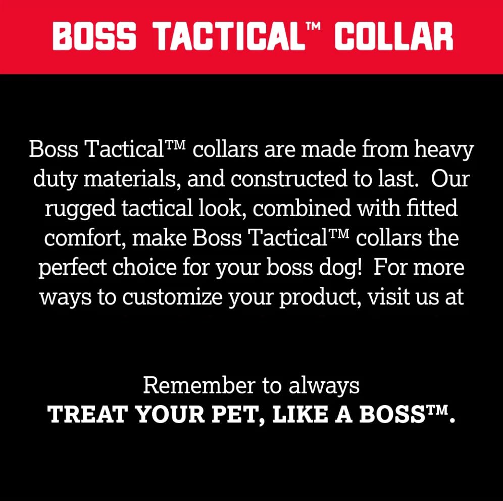Boss Dog collar with traffic-control handle for quick control during walks.